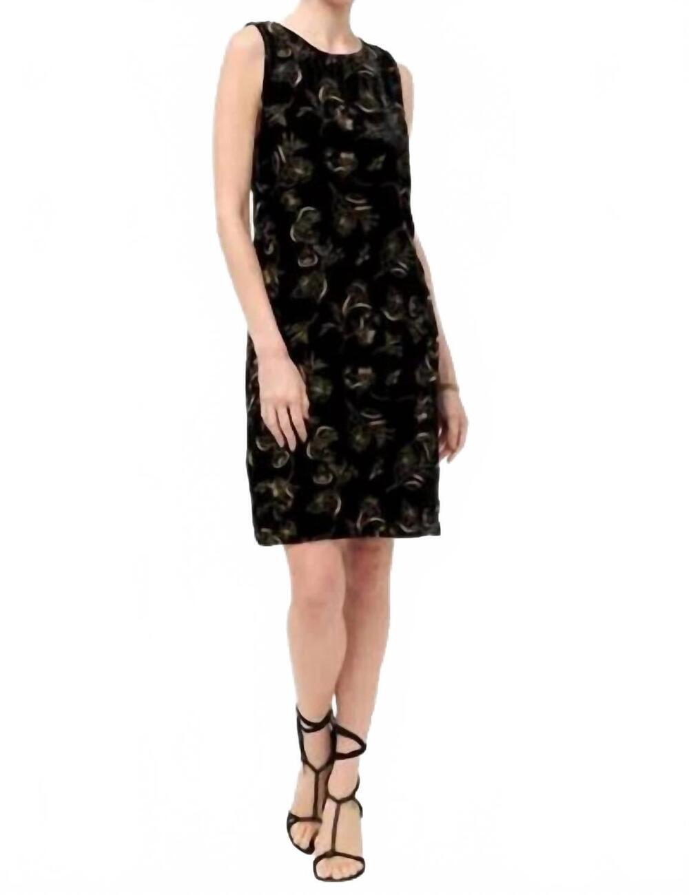NEW JOHNNY WAS tank keyhole dress in black